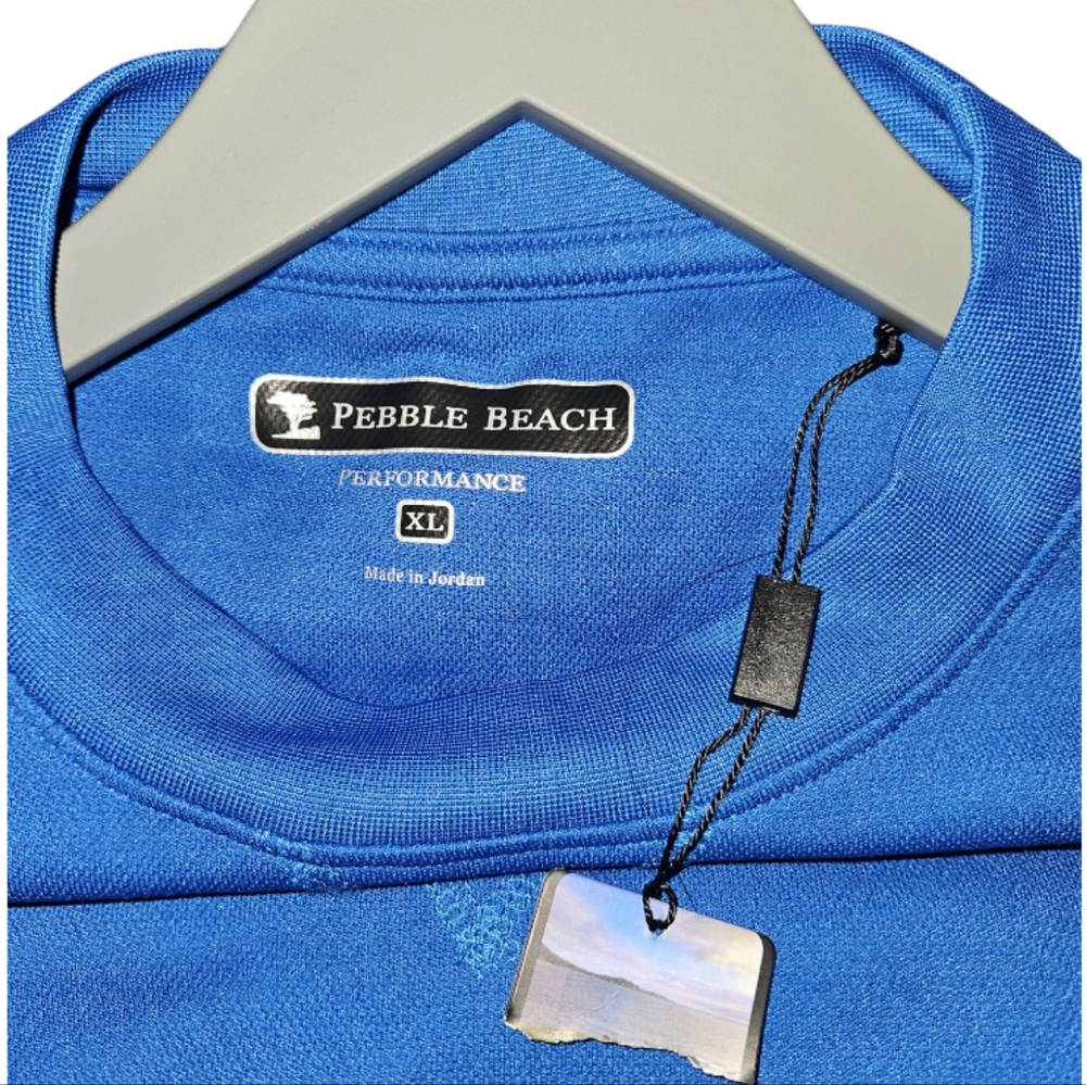 Pebble Beach Golf Shirt Blue Size‎ XL NWT - Picture 6 of 8